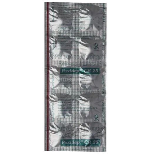 paxidep cr 25mg tablet 10's
